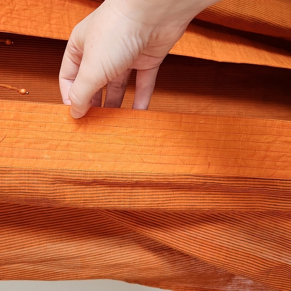 Handmade vintage orange and gold jacket/robe - Picture 11 of 12